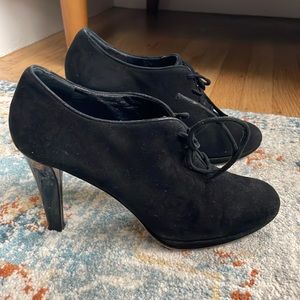 Kate Spade Suede heeled black Booties